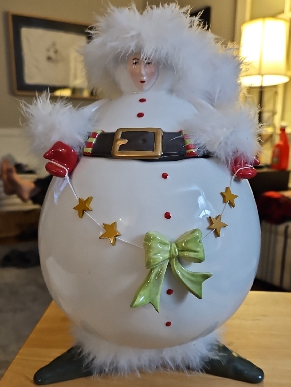 DEPARTMENT 56 Snow Elf Cookie Jar Crinkles NIB